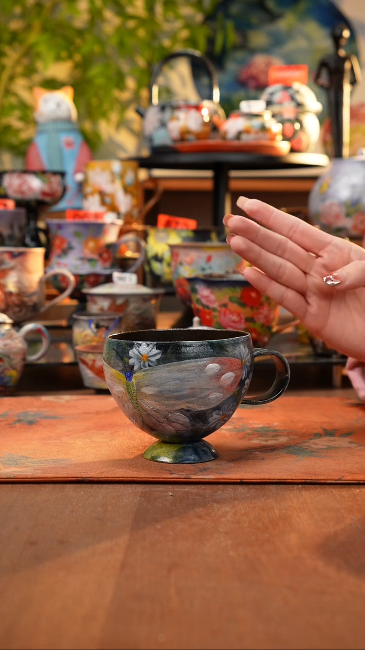 瓷片景德镇手工手绘566