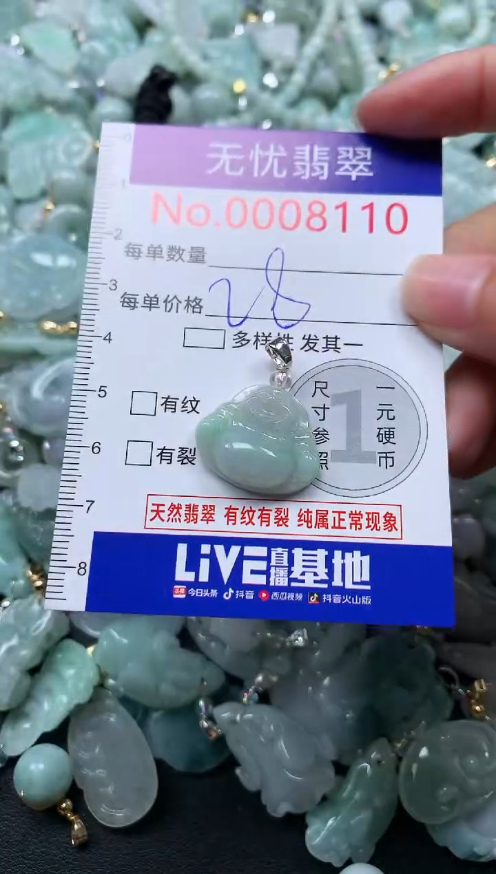 颈饰未镶嵌翡翠8110