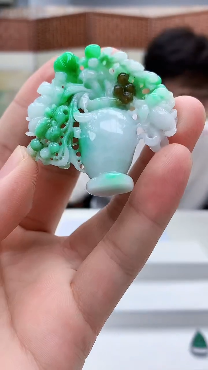 未镶嵌定制翡翠4688bb-毛货挂件42
