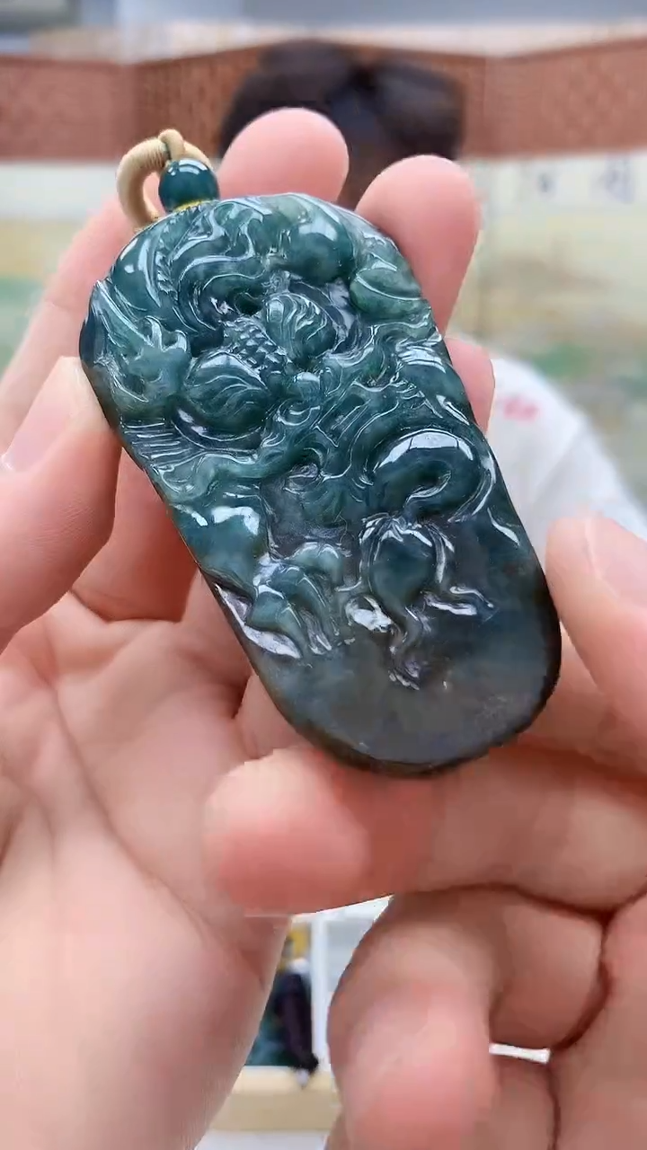 未镶嵌定制翡翠4688bb-毛货挂件37