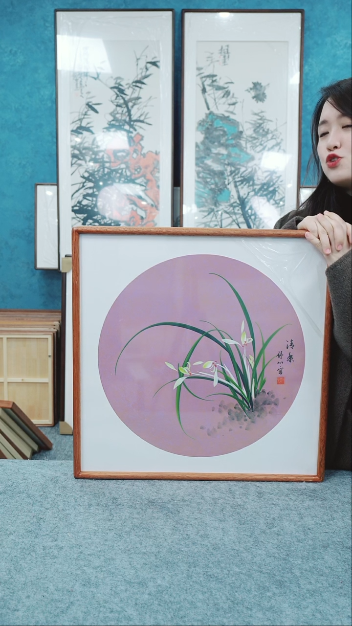 【闪购商品】国画50*50舒心老师花鸟