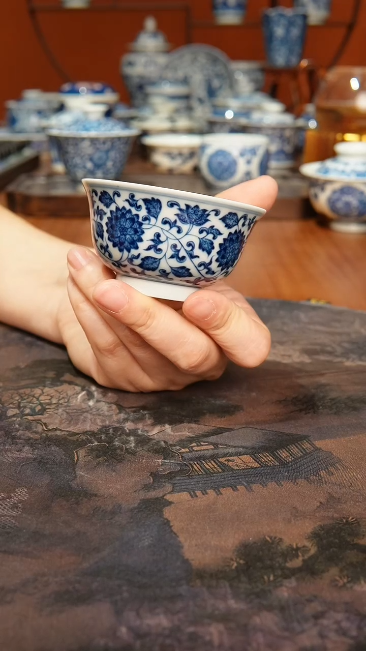 【闪购商品】景德镇镹曰烧柴手工手绘茶具