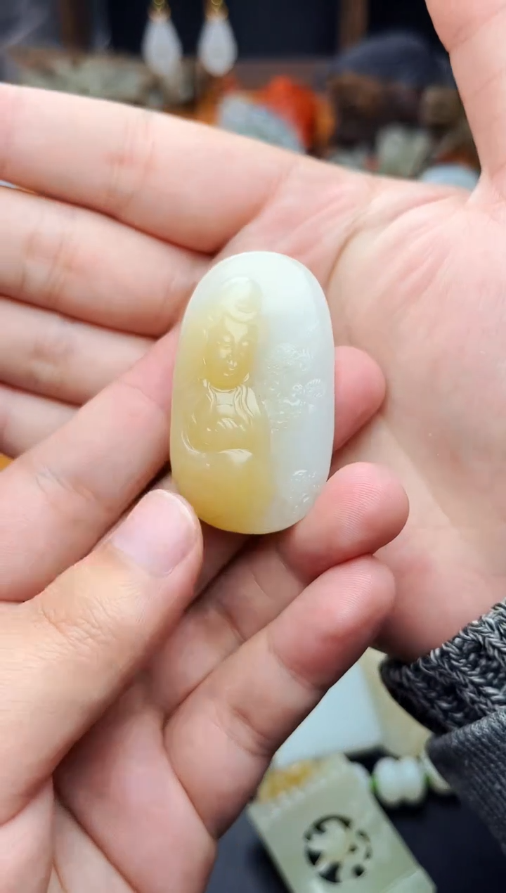 【闪购商品】和田玉颈饰未镶嵌观音01