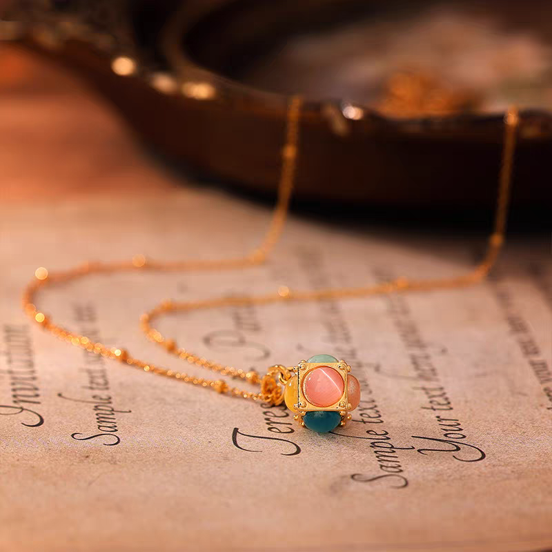 钛钢项链 6107魔方溢彩时尚项链