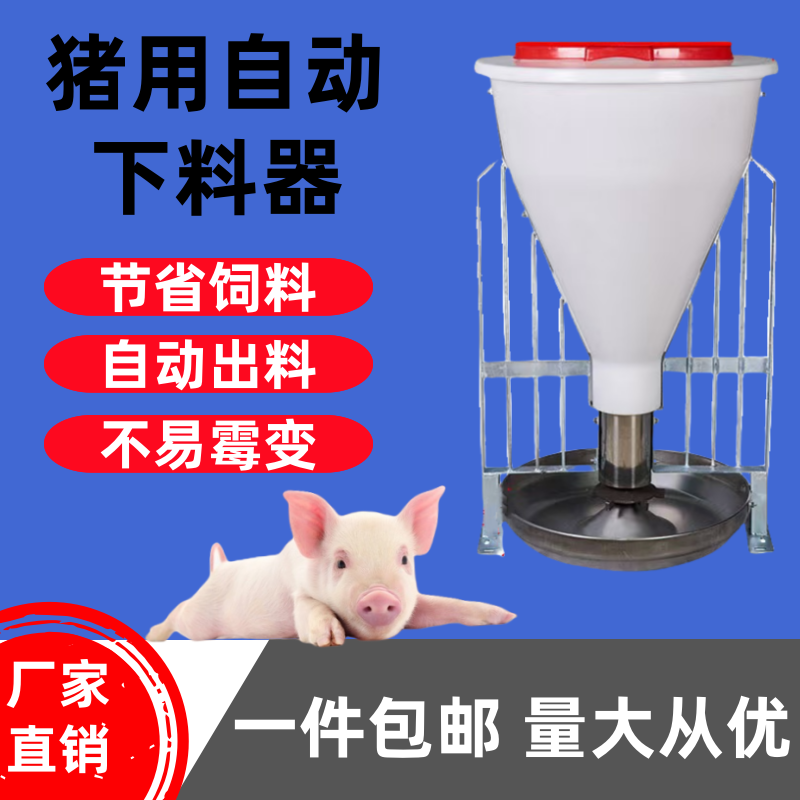猪用自动下料器大小猪通用干湿两用养殖喂食设备实现自由采食