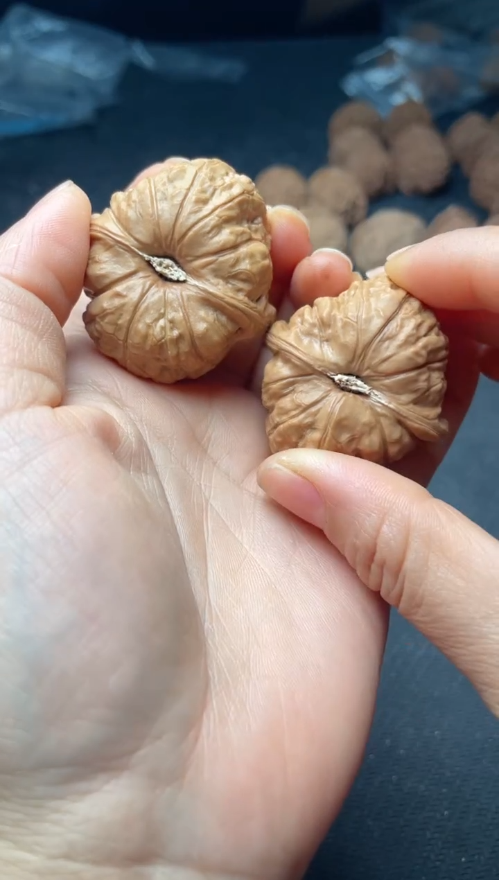 把件文玩核桃w165  南瓜墩40尺