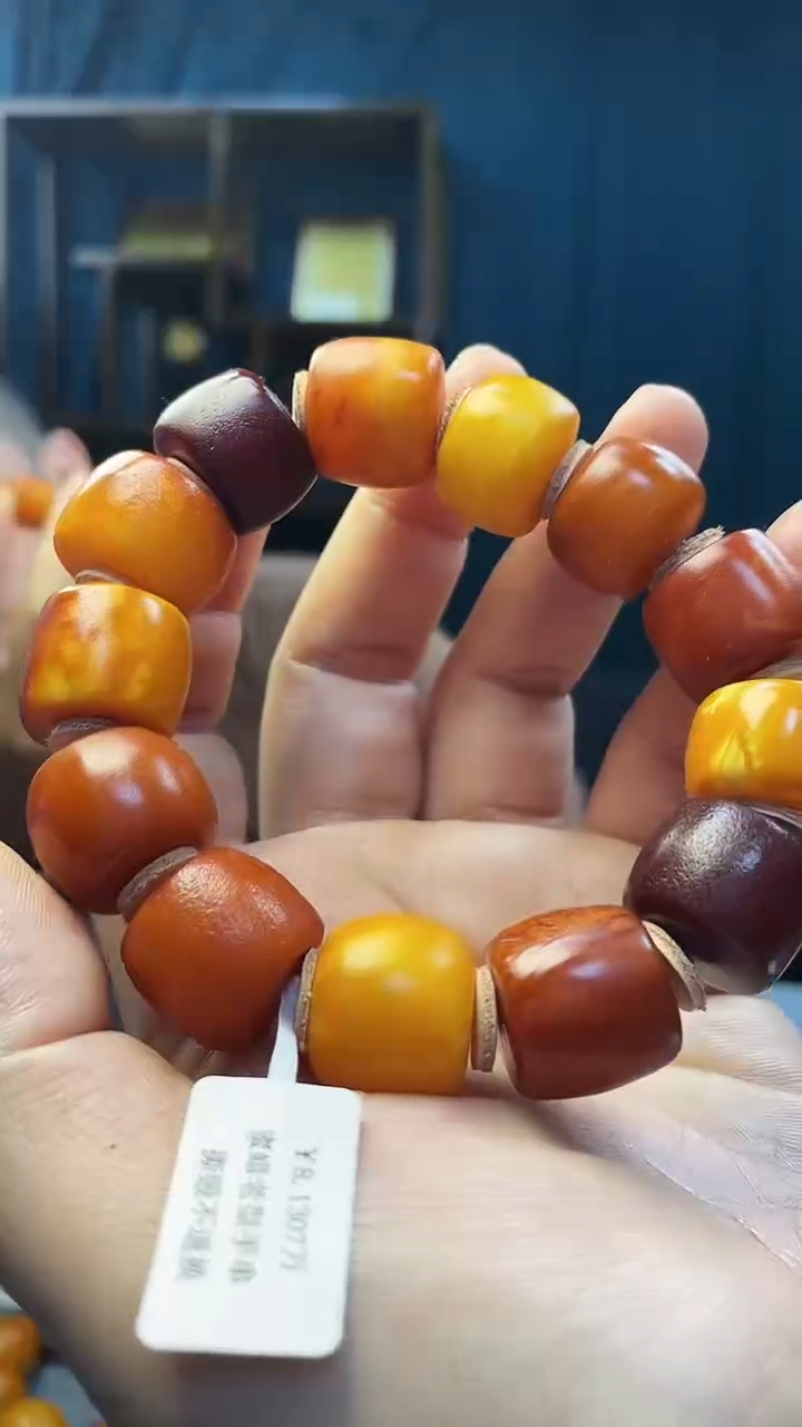 手串琥珀未镶嵌蜜蜡老型手串