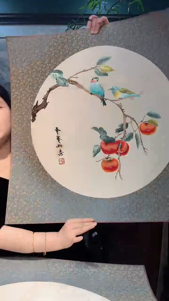 横款非遗苏绣手工刺绣软裱