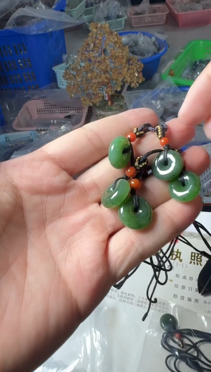 和田玉未镶嵌吊坠(赠链)【JQ】和田玉平安扣（多样性发其一）