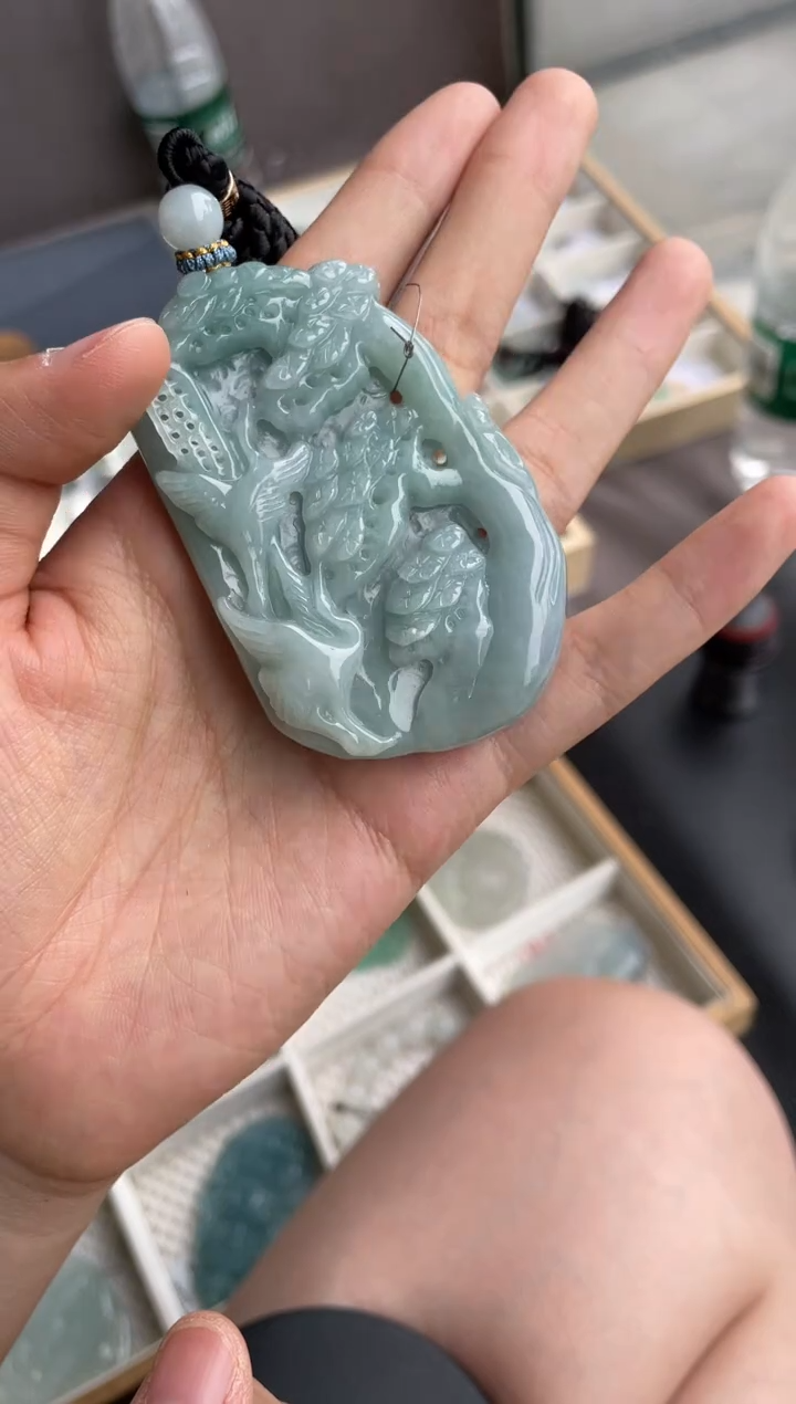 吊坠(不含链)未镶嵌翡翠天然缅甸A货翡翠