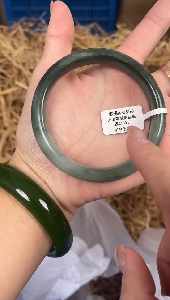 未镶嵌手镯石英质玉编码A0856