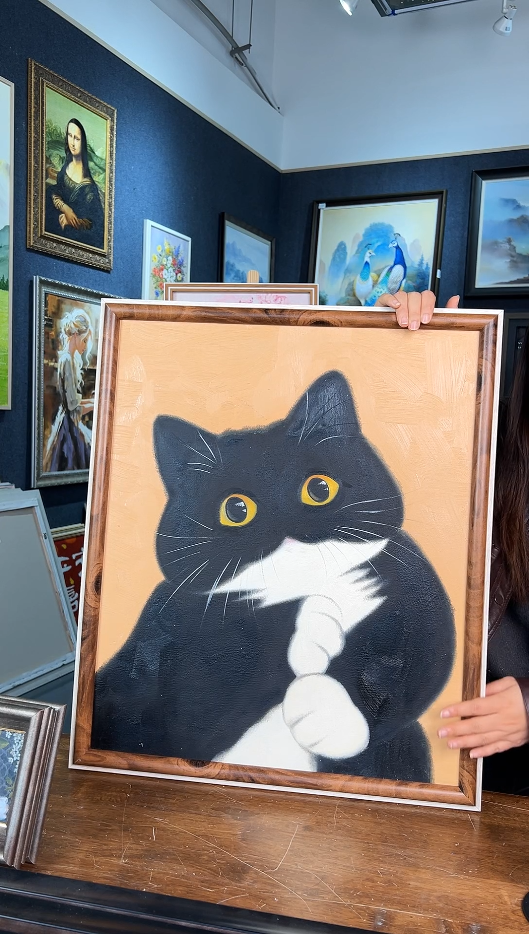 【闪购商品】油画7号 50*60 萌宠猫猫-手绘油画