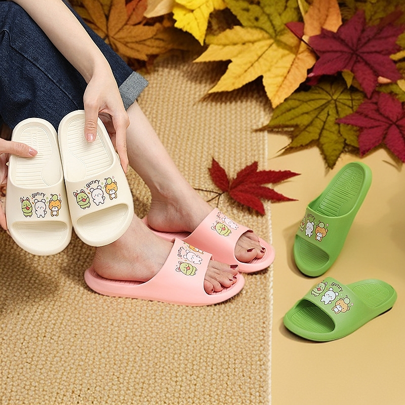 高端可爱小熊儿童浴室洗澡防滑亲子软底家居室内小童凉拖6198-7