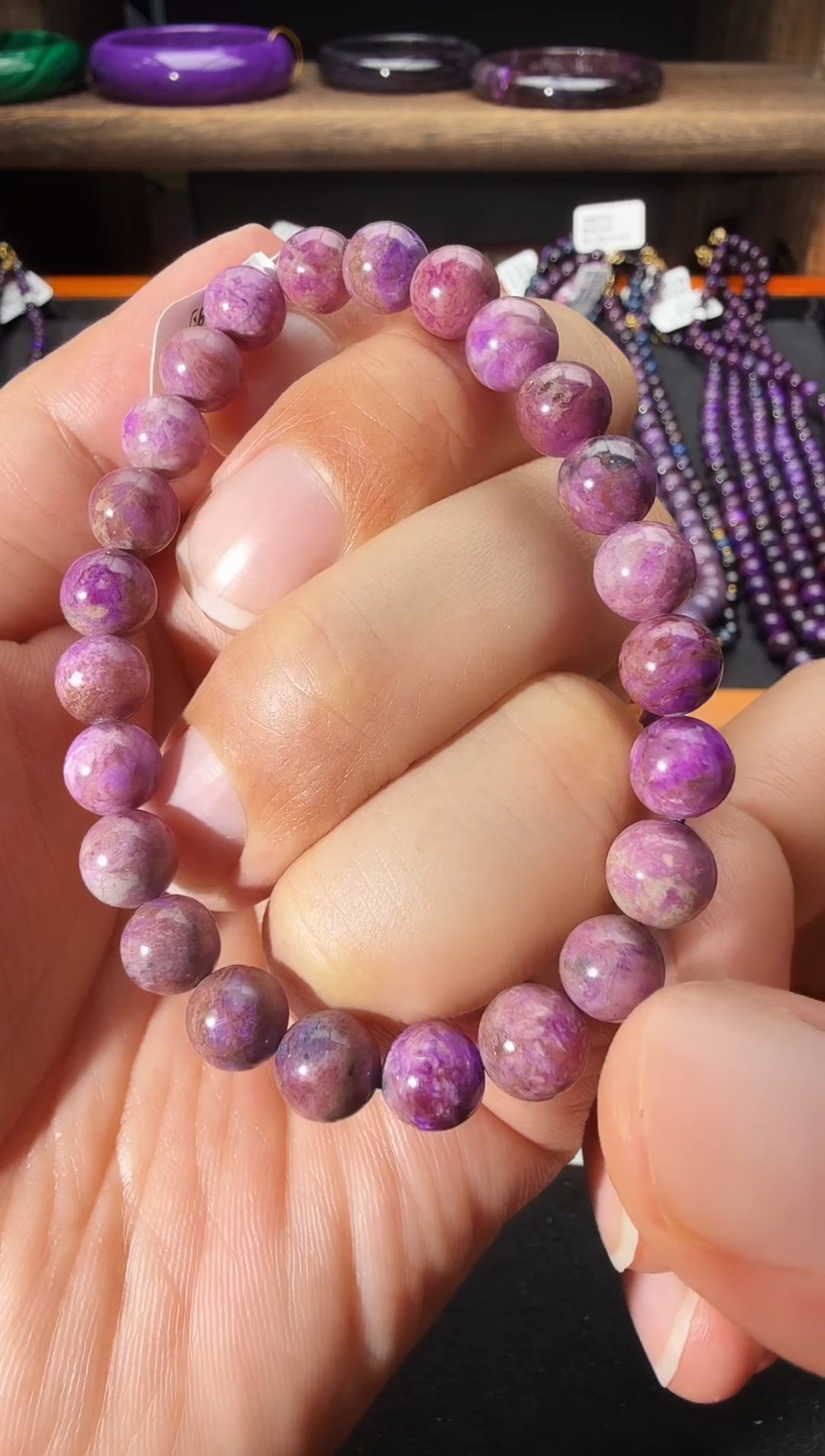 苏纪石（舒俱来）未镶嵌南非老矿手串@多样性发其一