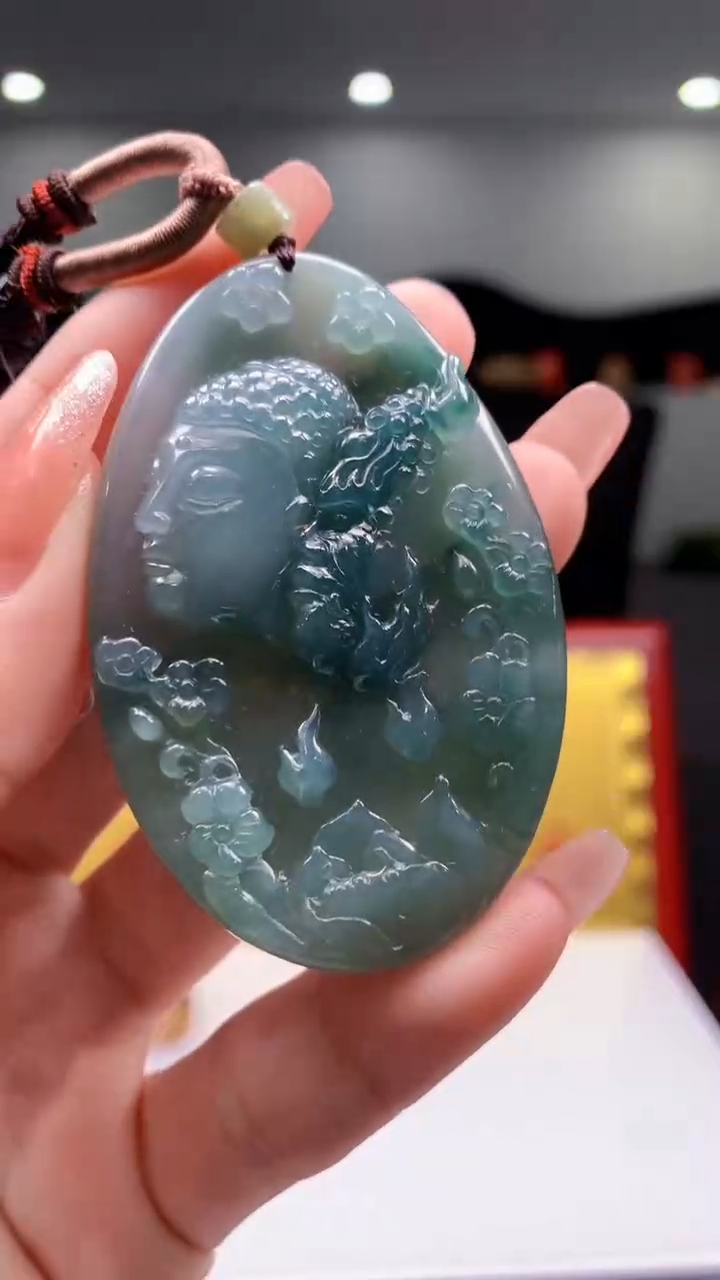 【闪购商品】定制翡翠未镶嵌1057ry-毛货挂件23