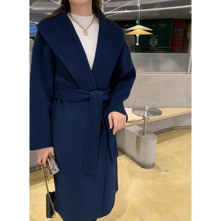 麦丝玛拉/大衣/95新/丝缎、羊毛、亮片/[251126ZM0004]