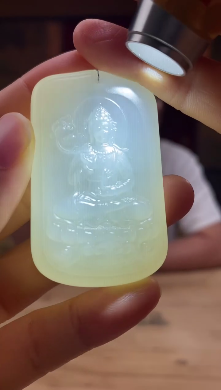 和田玉未镶嵌颈饰d432