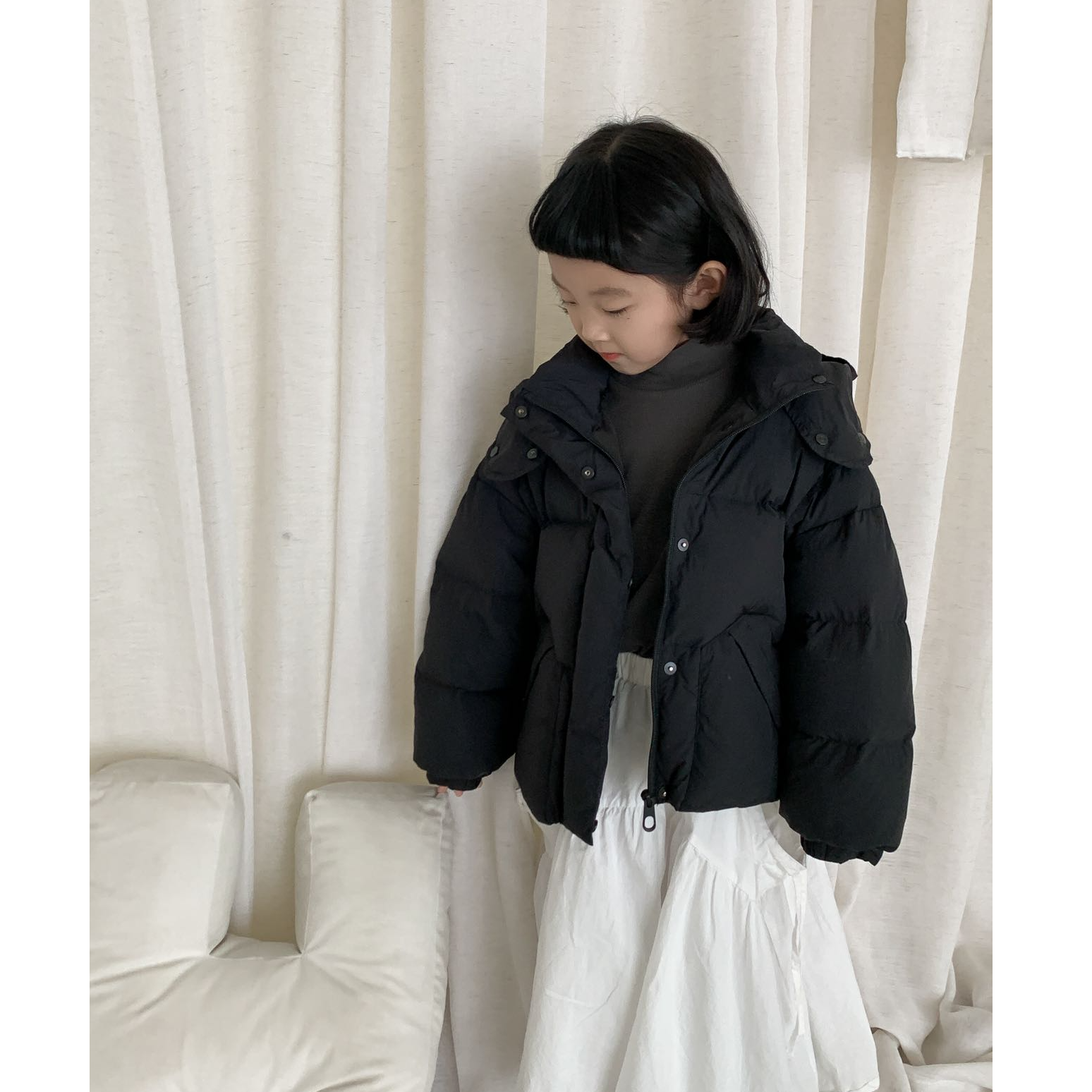 【SZKP】儿童韩系百搭杜邦三防短款羽绒服HS7539