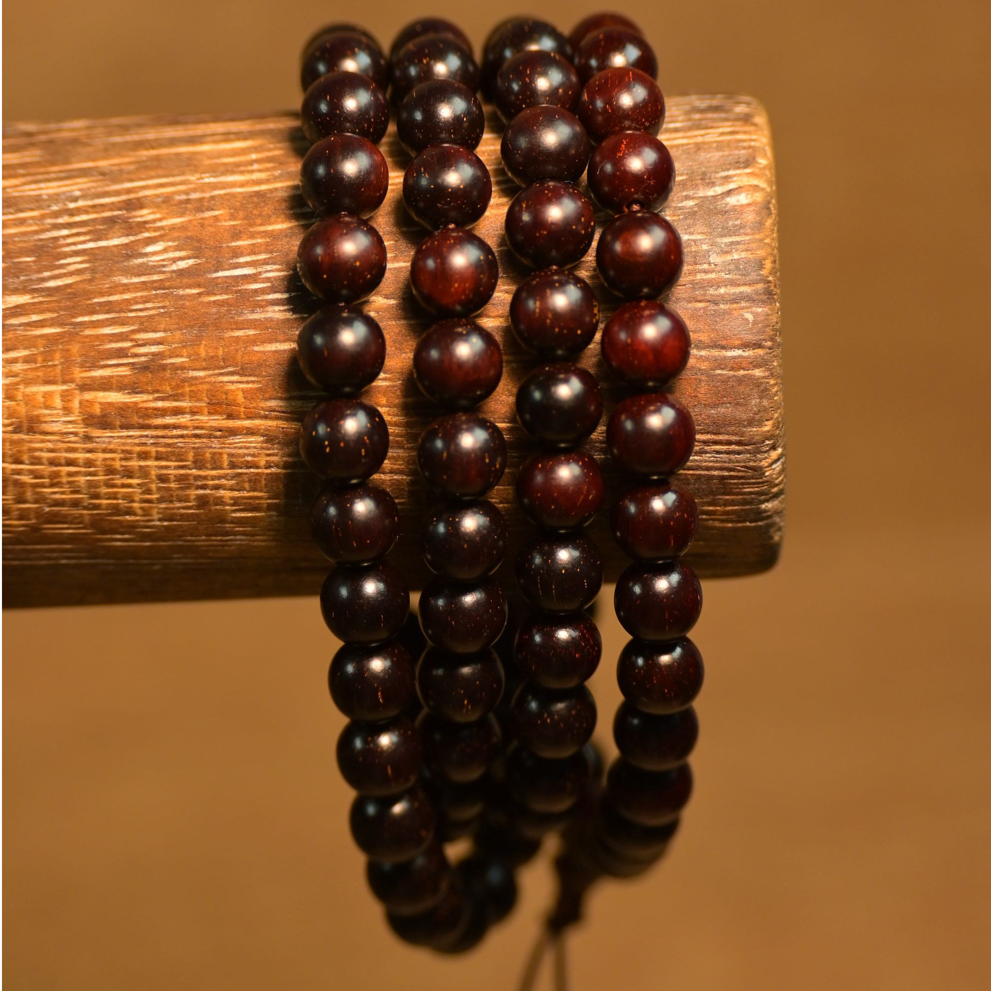 【经典款】0.8*108正宗印度小叶紫檀高油高密满星手串老料男女同款