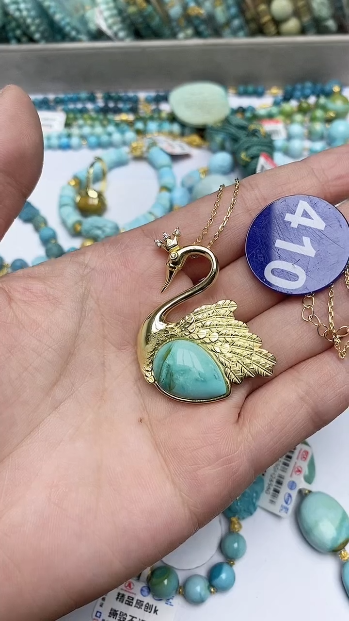 【闪购商品】绿松石项链合金项链410