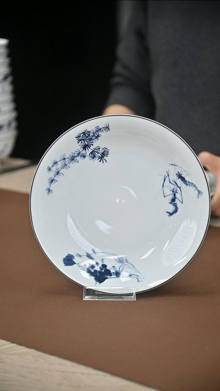 陶瓷正品8寸盘家常炊烟1件