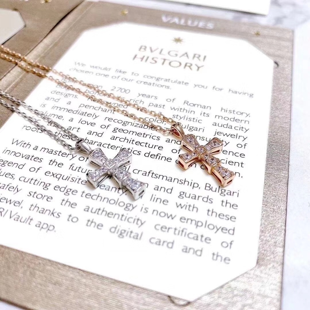 #上免会专享#18K十字架项链潮流轻奢时尚au750项链