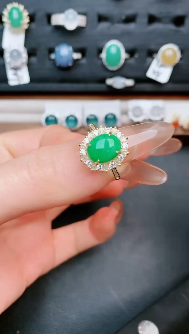 【闪购商品】翡翠戒指银S925镶嵌.....
