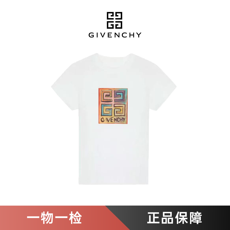 未使用 Givenchy/纪梵希 【米夏专属】太阳花LOGO圆领短袖情侣T恤