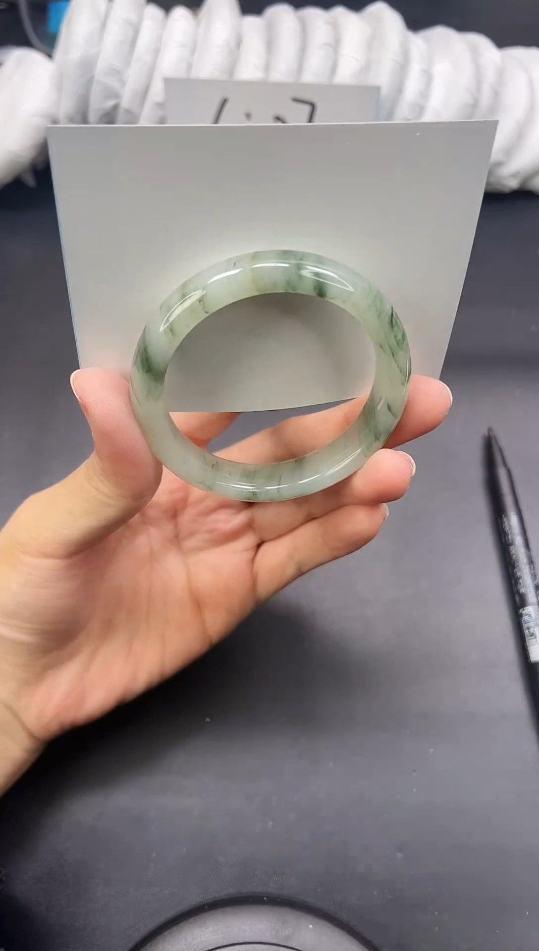 未镶嵌手镯石英质玉A12-52`53