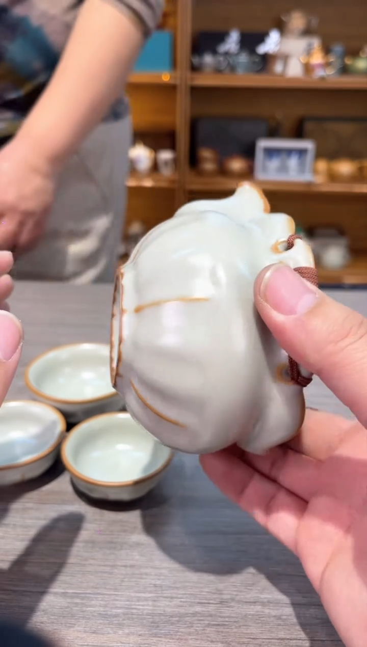 【闪购商品】黄手抓加三杯茶具