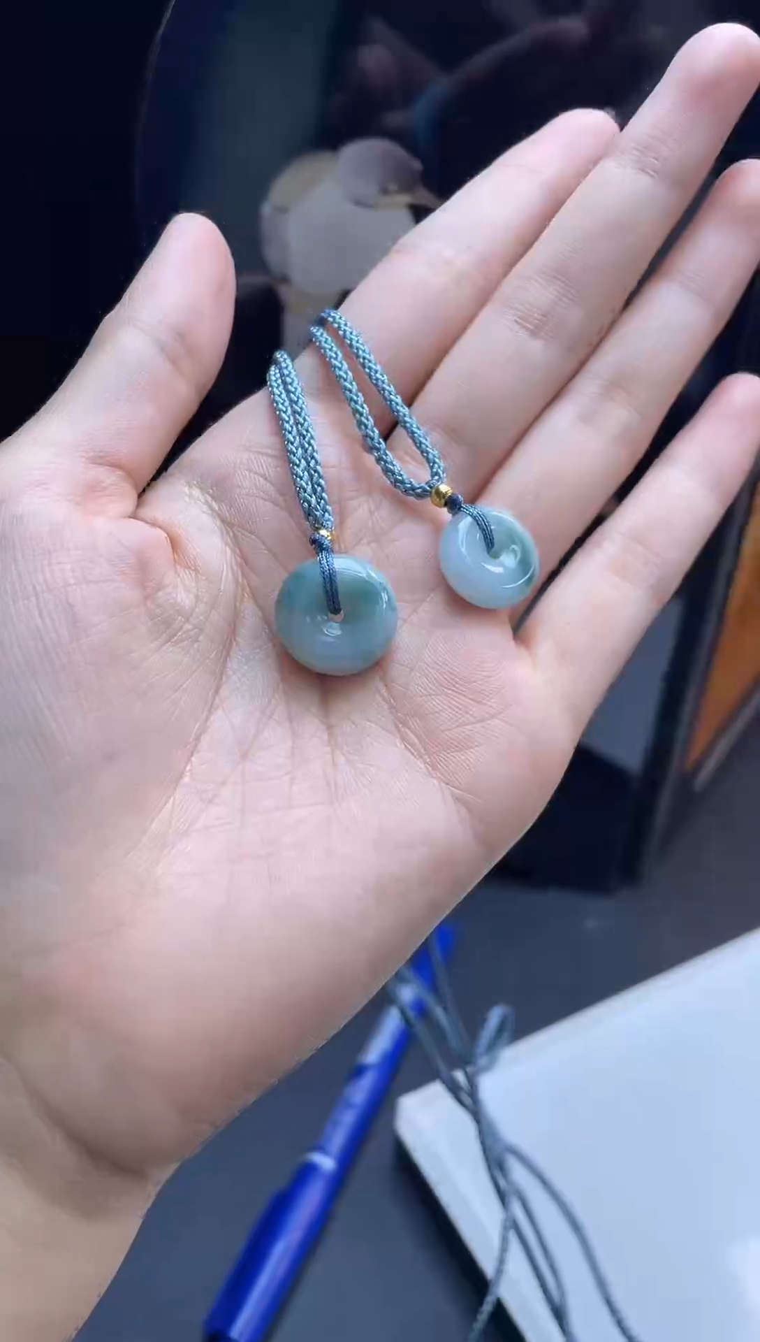 吊坠(不含链)未镶嵌翡翠平安扣/多样性发其一