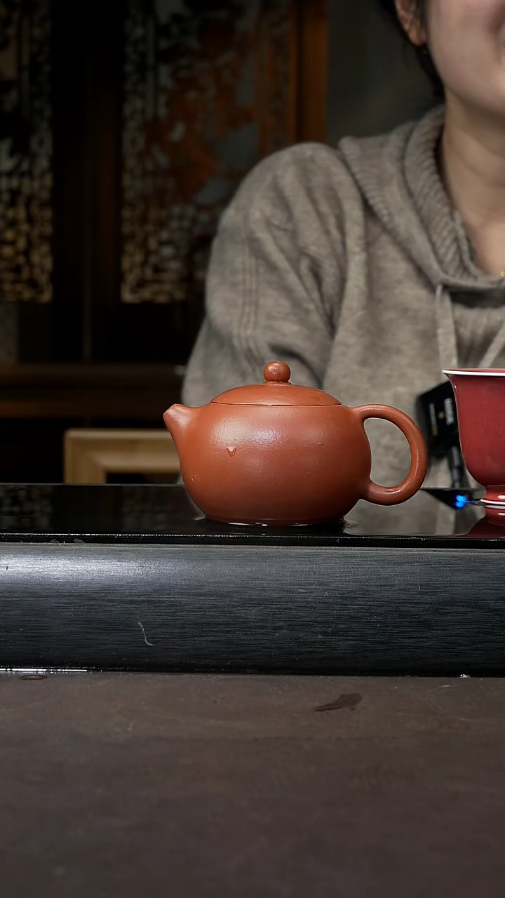 【闪购商品】紫砂茶壶赵庄朱泥 西施170ccc 028