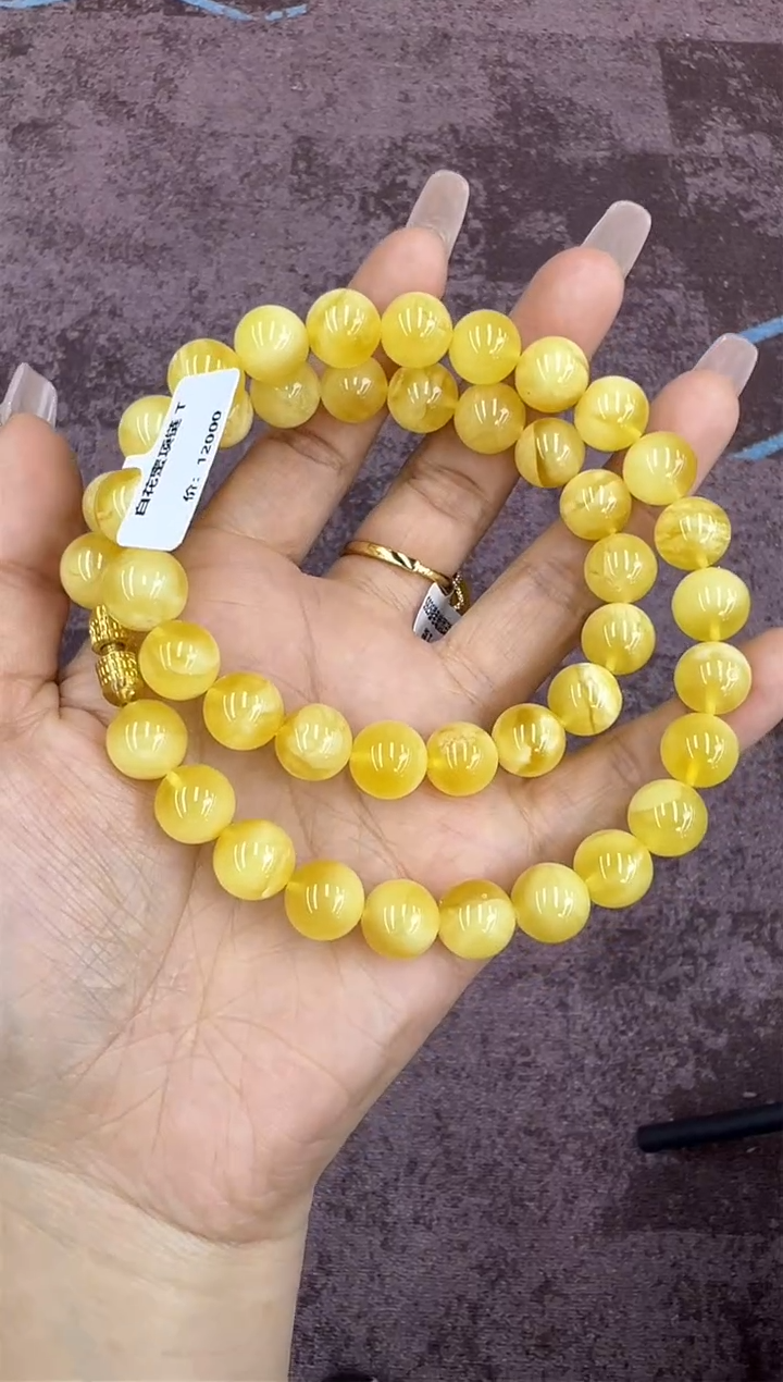 【闪购商品】琥珀颈饰未镶嵌8秒拍号