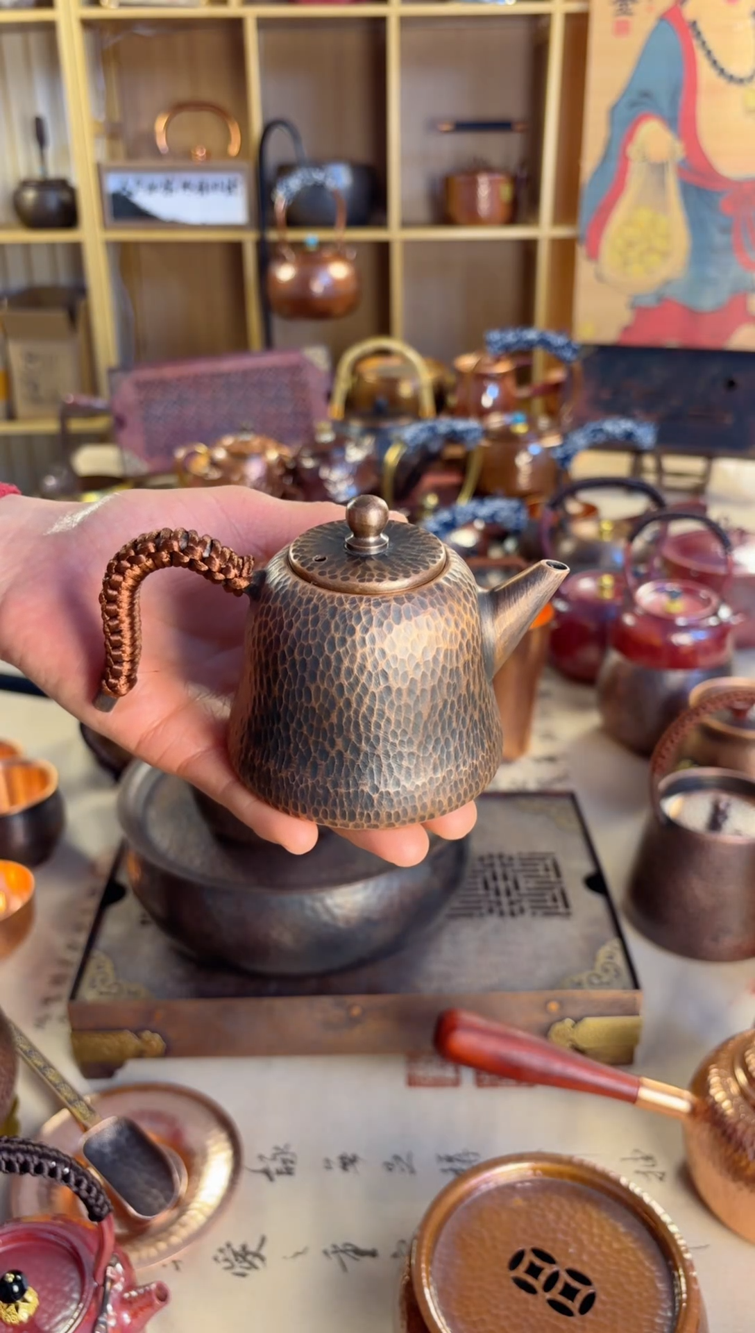 200ml做旧紫铜小壶