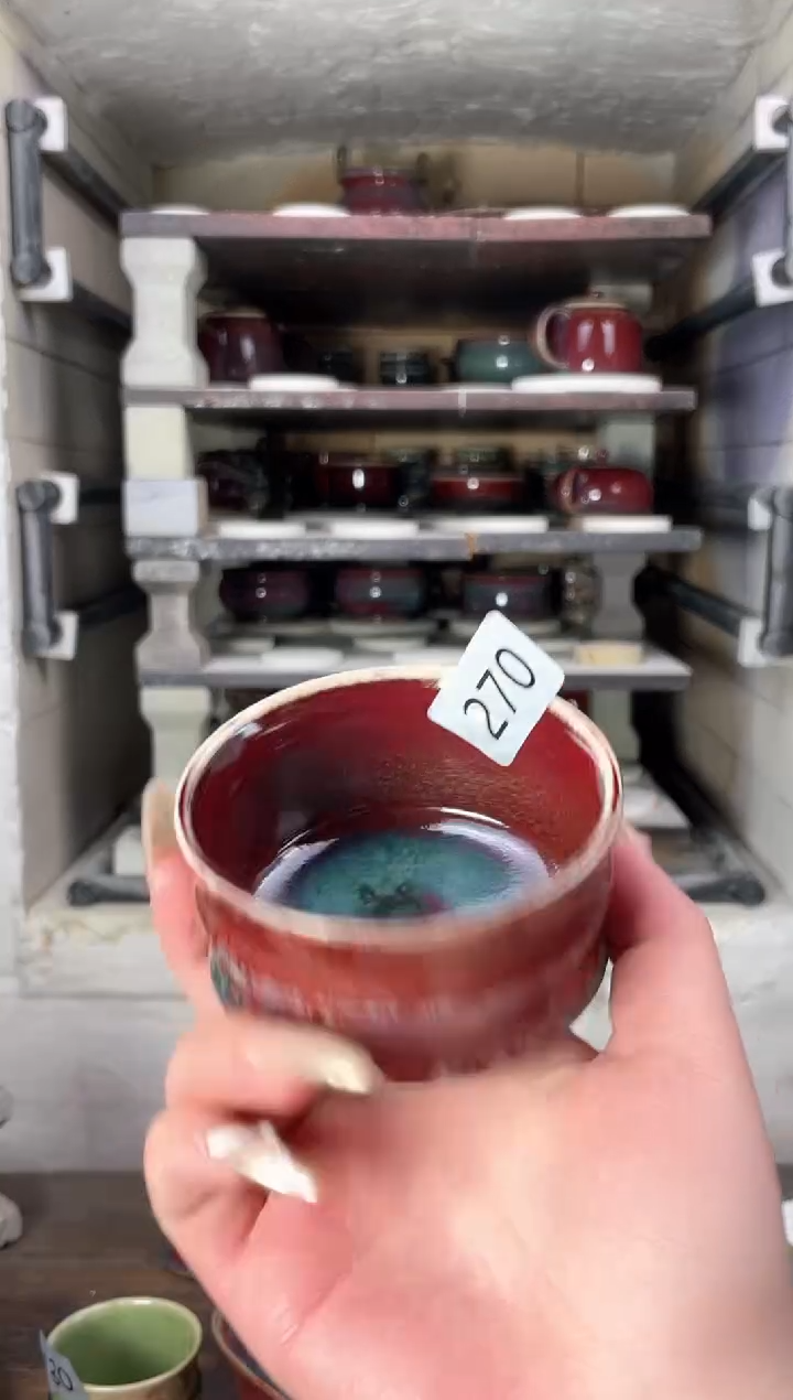 【闪购商品】摆件钧瓷手工茶器窑变