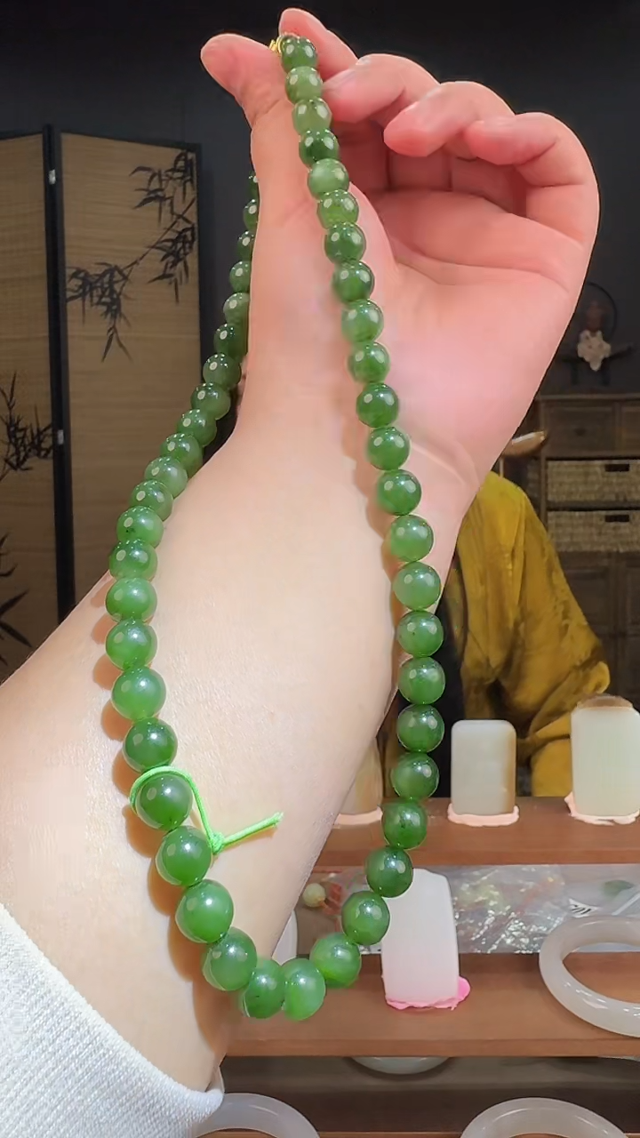 【闪购商品】和田玉项圈未镶嵌碧玉妈妈链一条