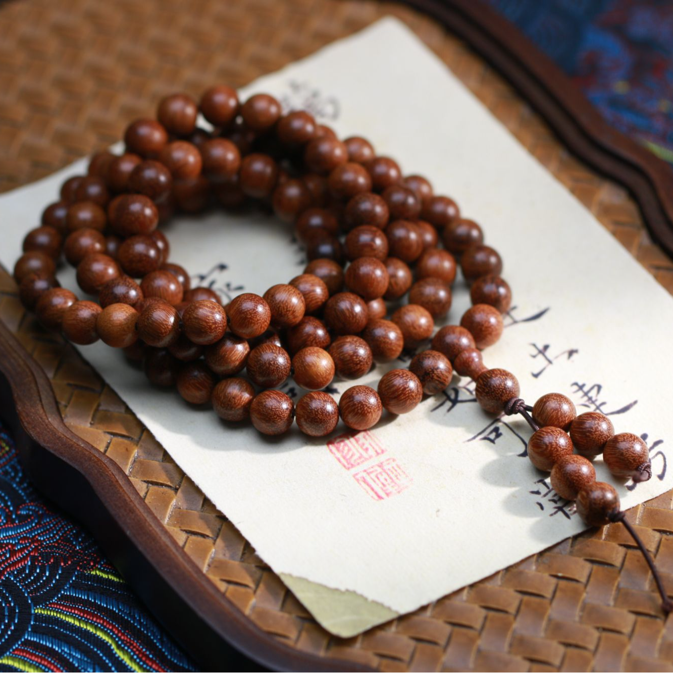 【曹总文玩】沉香木串（多样性发其一)F25