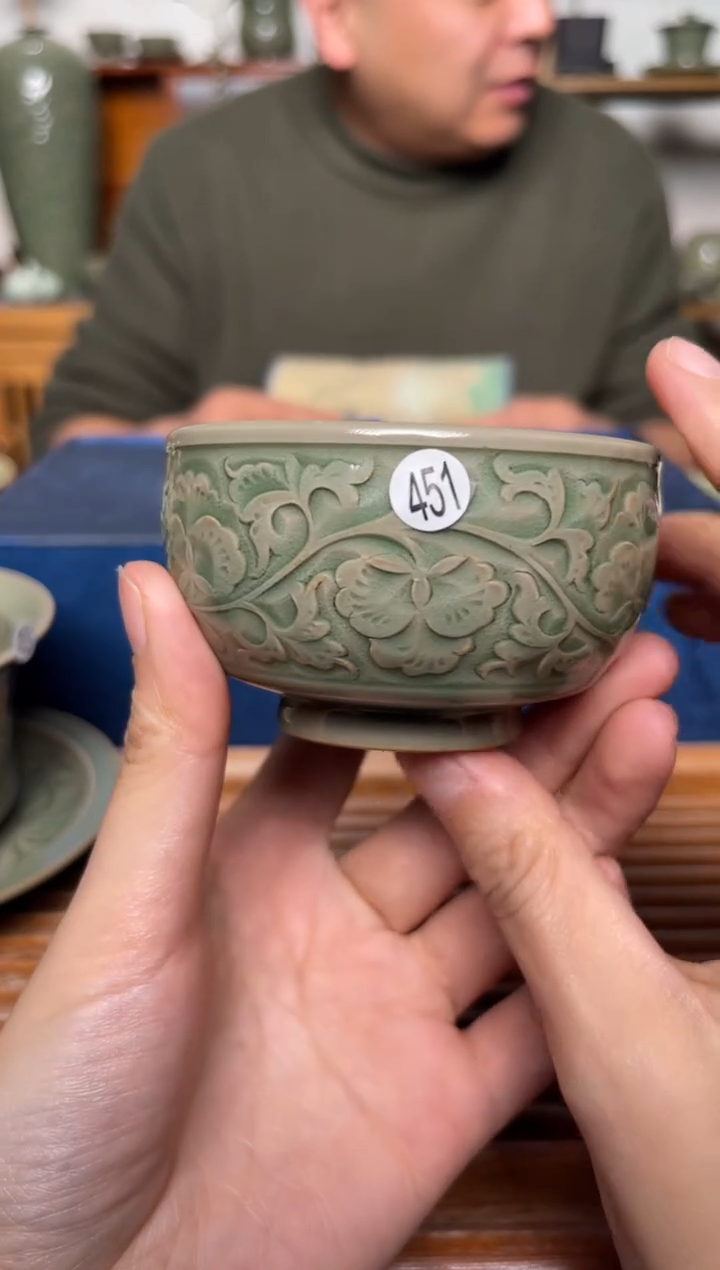 【闪购商品】其他451缠枝牡丹禅定杯王晓娜