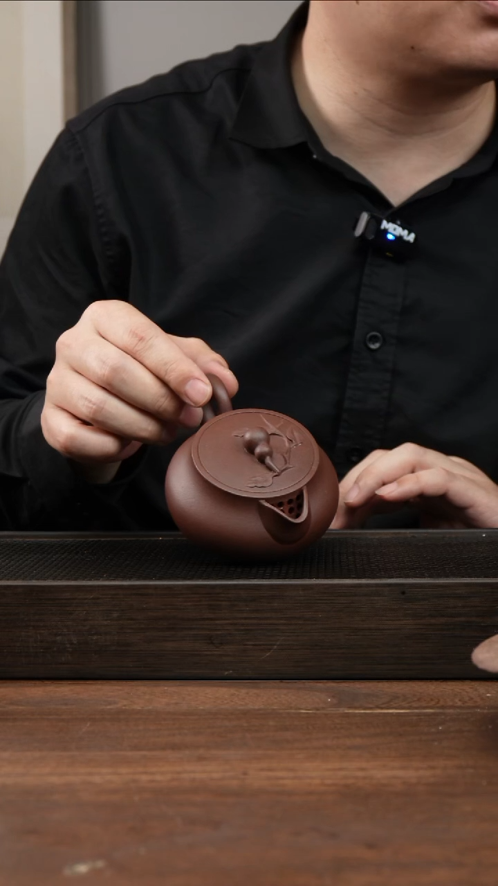 茶杯紫砂随*紫泥福禄壶 ！   200CC  