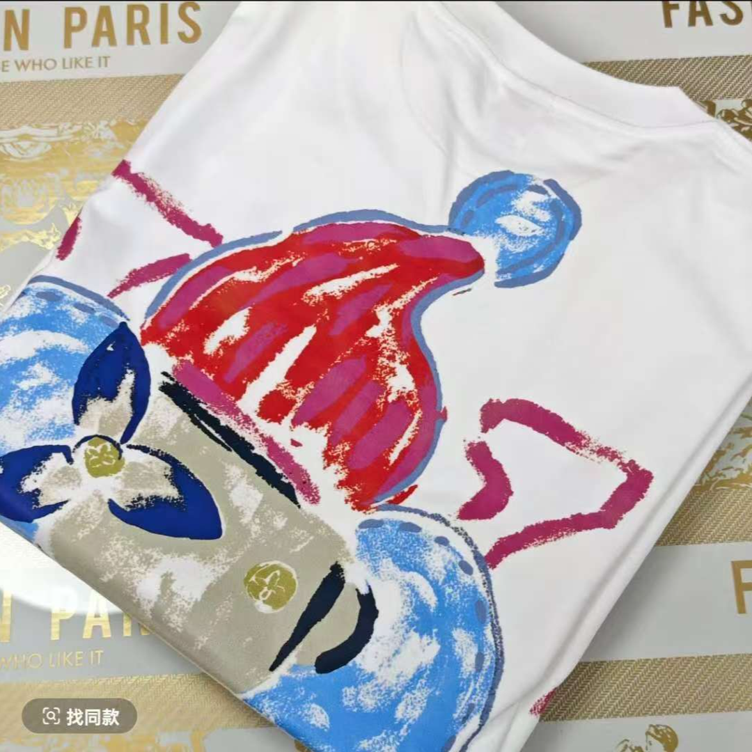 【 69号链接】B奢品仓男女同款 简约重磅情侣百搭潮牌夏季短袖.