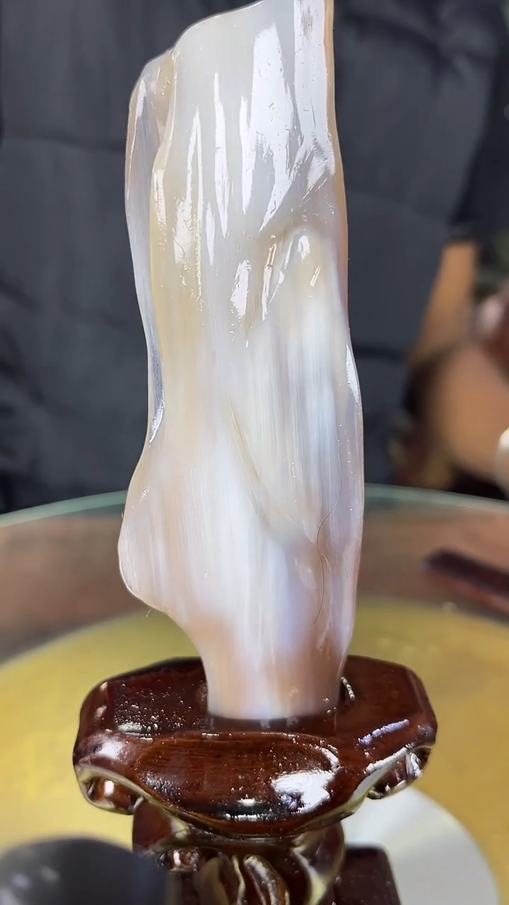 缅甸天然树化玉摆件