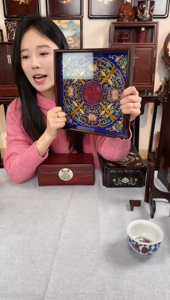 【闪购商品】红酸枝木类成套家具托盘