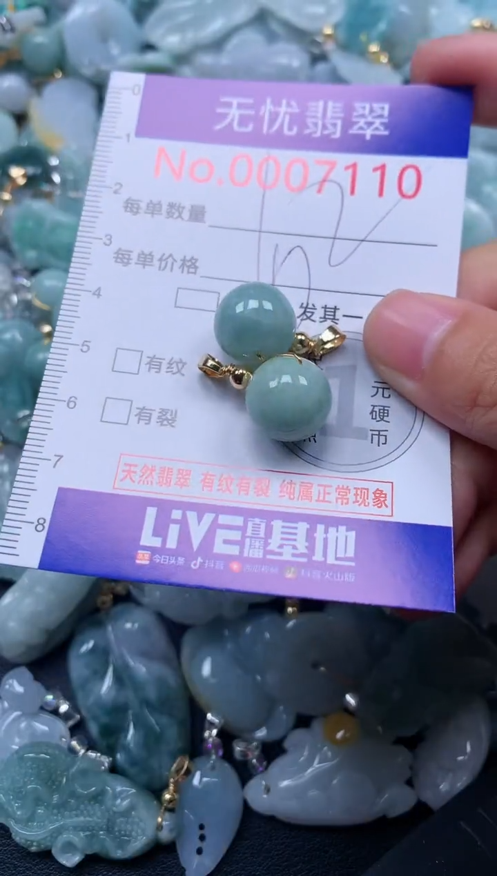 颈饰未镶嵌翡翠7110