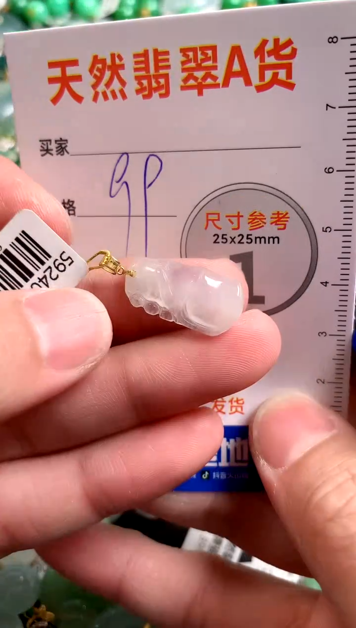 【闪购商品】翡翠颈饰18K金镶嵌13009205