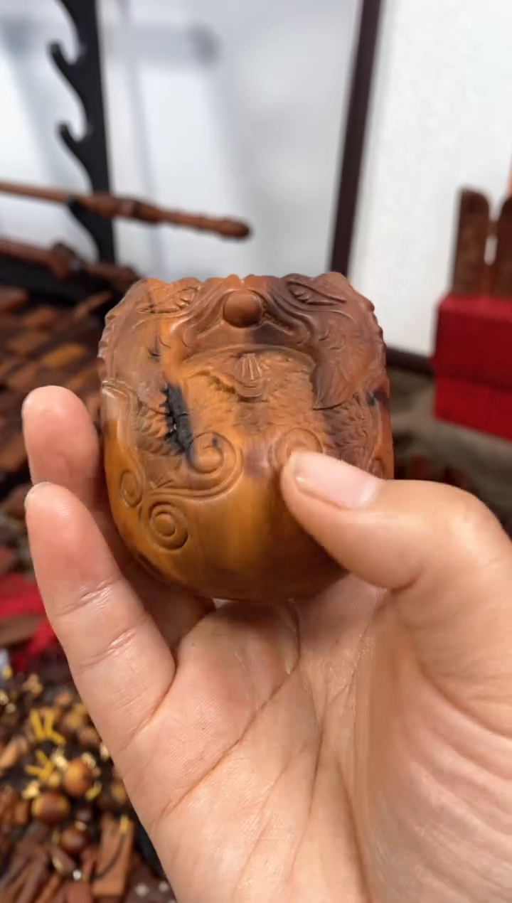 【闪购商品】枣木枣木雷焦一体木鱼随机发货