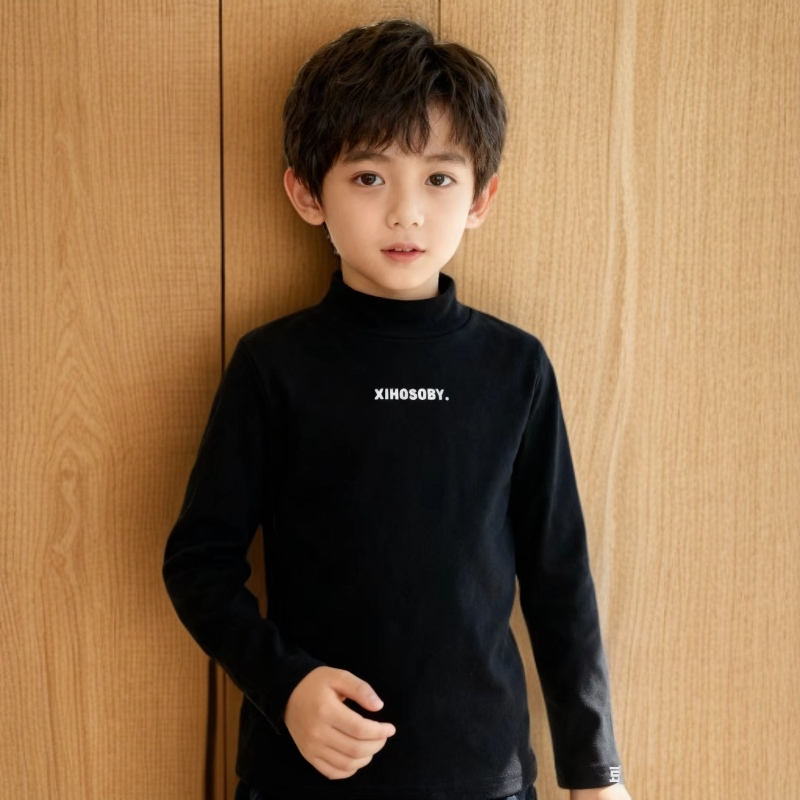 F01001男童秋冬季德绒打底衫2025年冬男孩新款韩版男童装上衣洋气