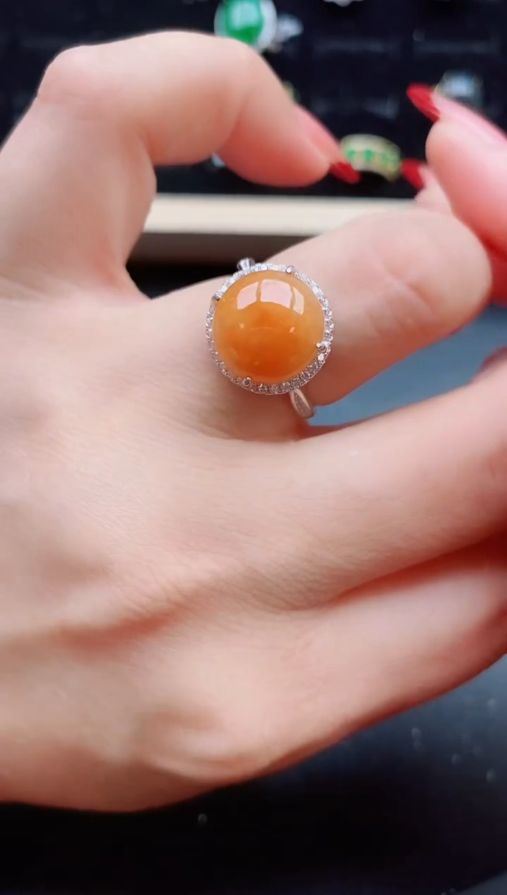 【闪购商品】翡翠戒指银S925镶嵌321321