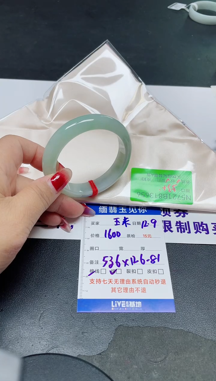 未镶嵌手镯翡翠?**?53-54/13656