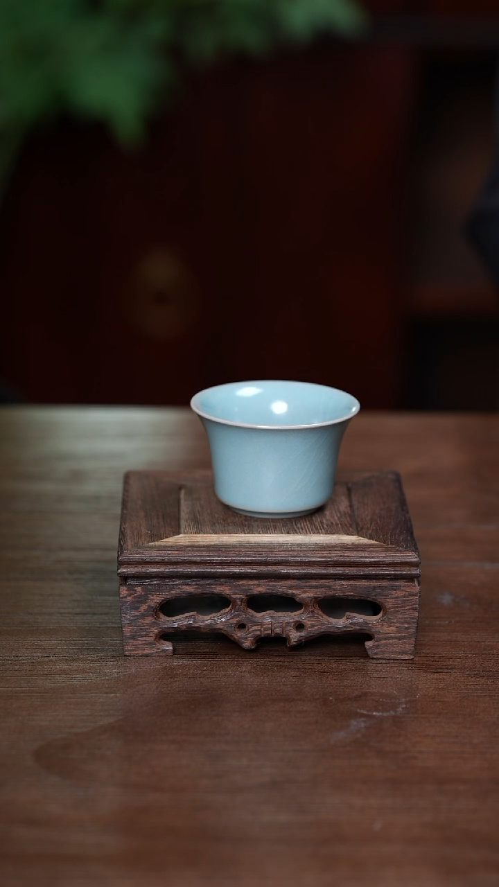 【闪购商品】L·宝丰宋官窑汝瓷马蹄客杯