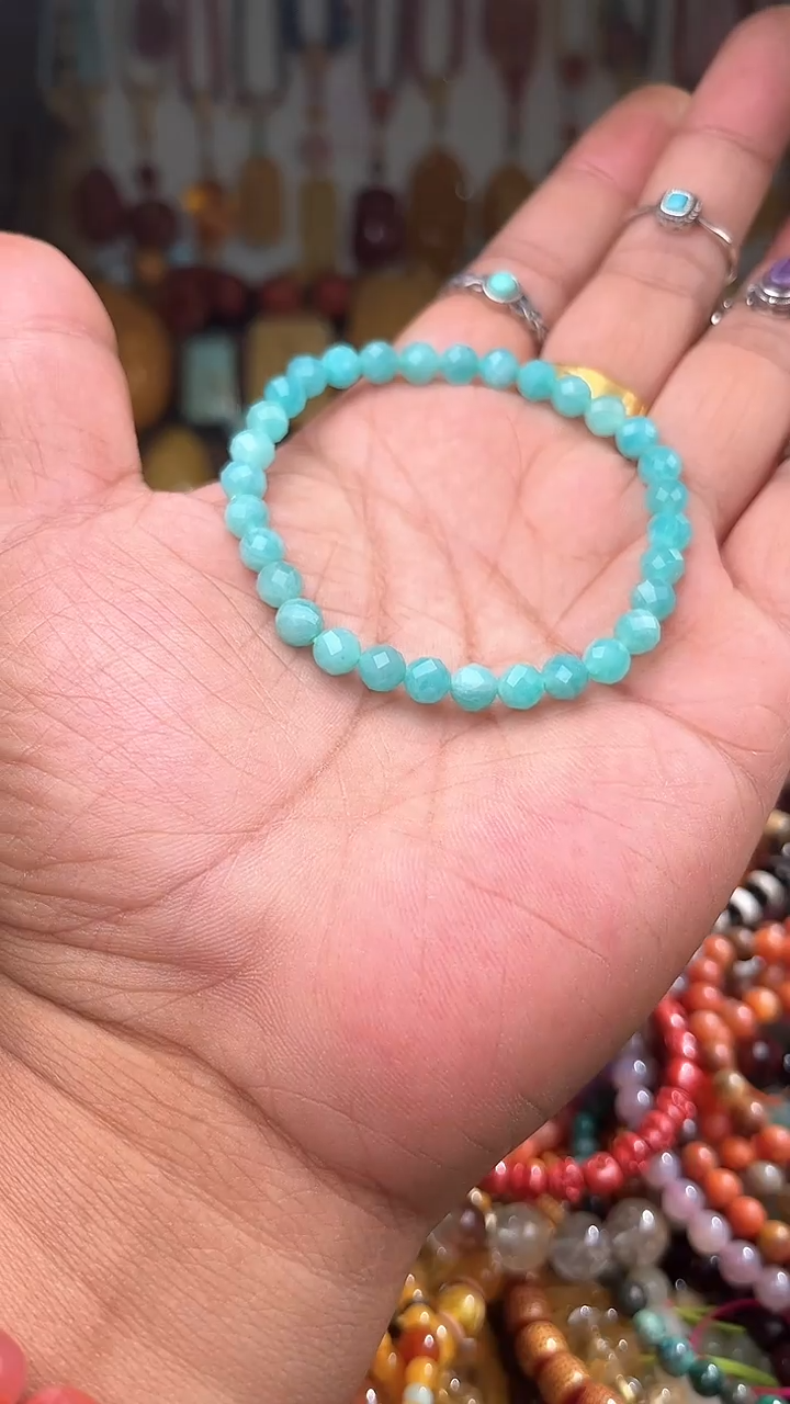 未镶嵌.天河石青***@一物一拍 005196